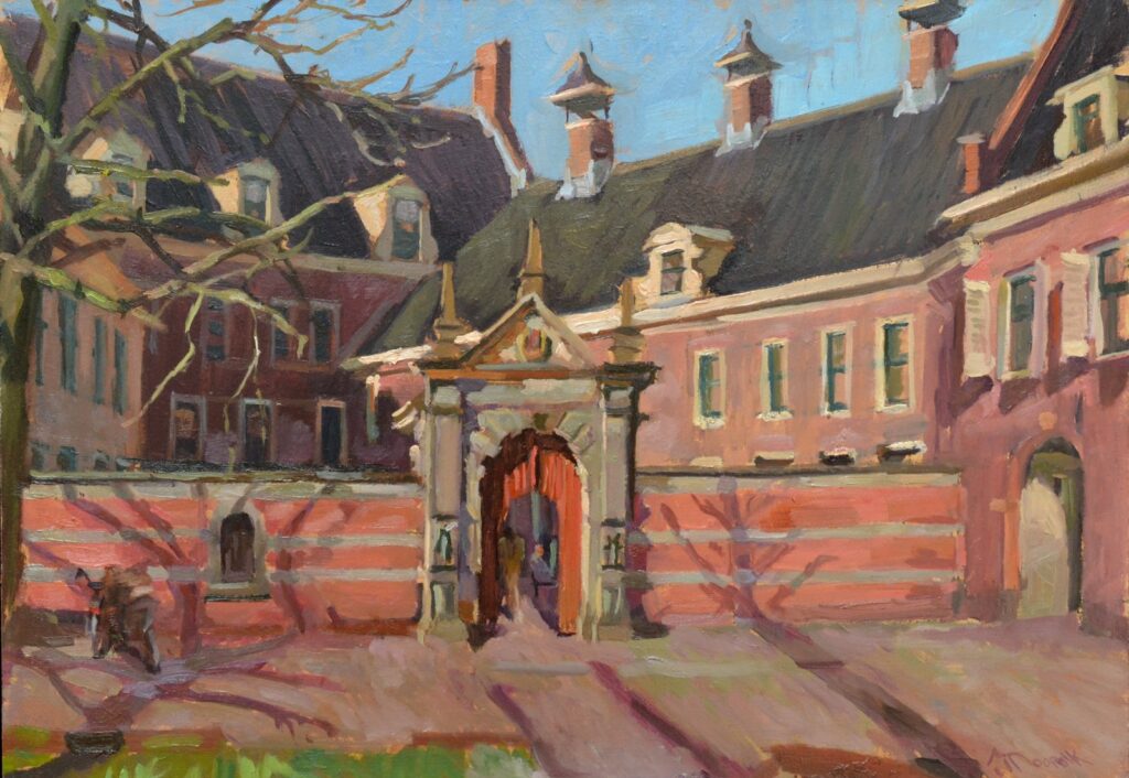 Poort Prinsenhof in winter